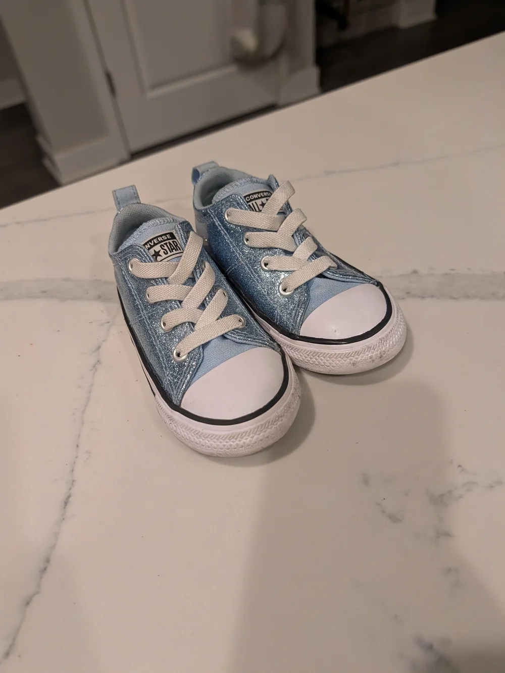 Converse Kids Sky Blue Low Top Sneakers